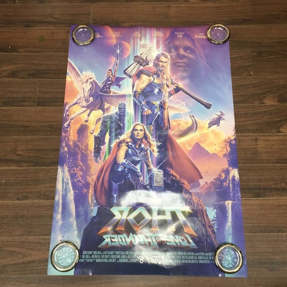 Thor Love and Thunder 27"x40" Authentic Theatre Movie Poster Advance DS Canada - Picture 12 of 16